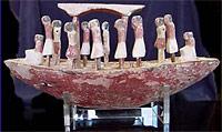 Баржа с матросами, Египет, 11-я — начало 12-й династии, ХХI—XX вв. до н.э.
