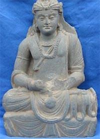 Сидящий Бодхисаттва, Гандара, 2-й — 3-й век н.э.
